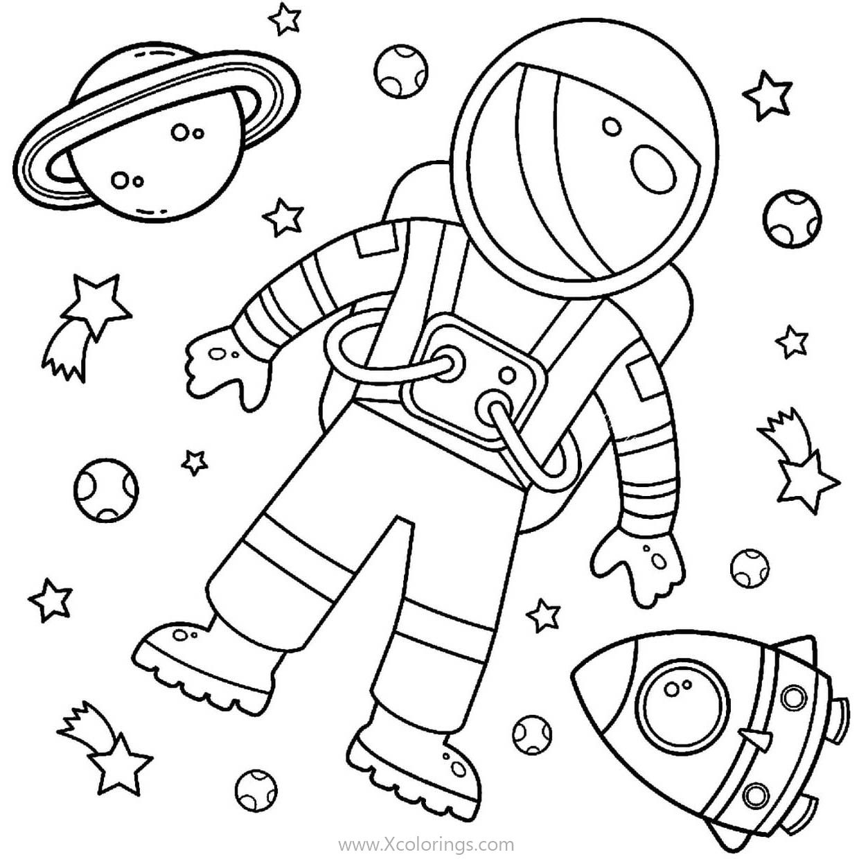 Astronaut Coloring Pages Astronaut Coloring Pages
