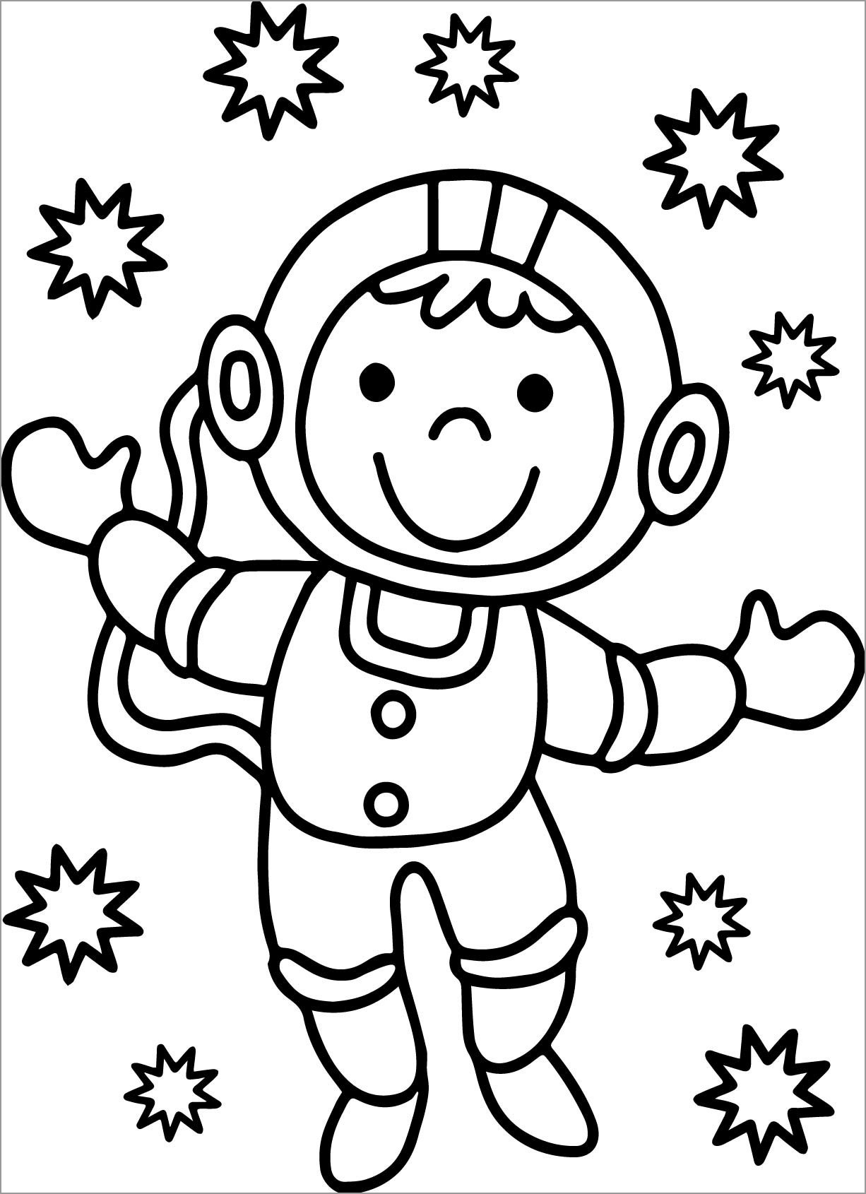 Astronaut Coloring Pages Printable