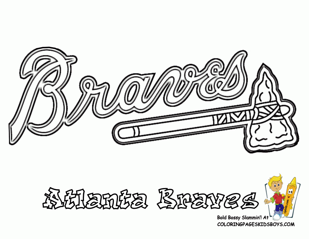 Atlanta Braves Coloring Page Of Baseball Team See N Crayon Match Team Atlanta Braves Coloring Page Of Baseball Team See N Crayon Match Team