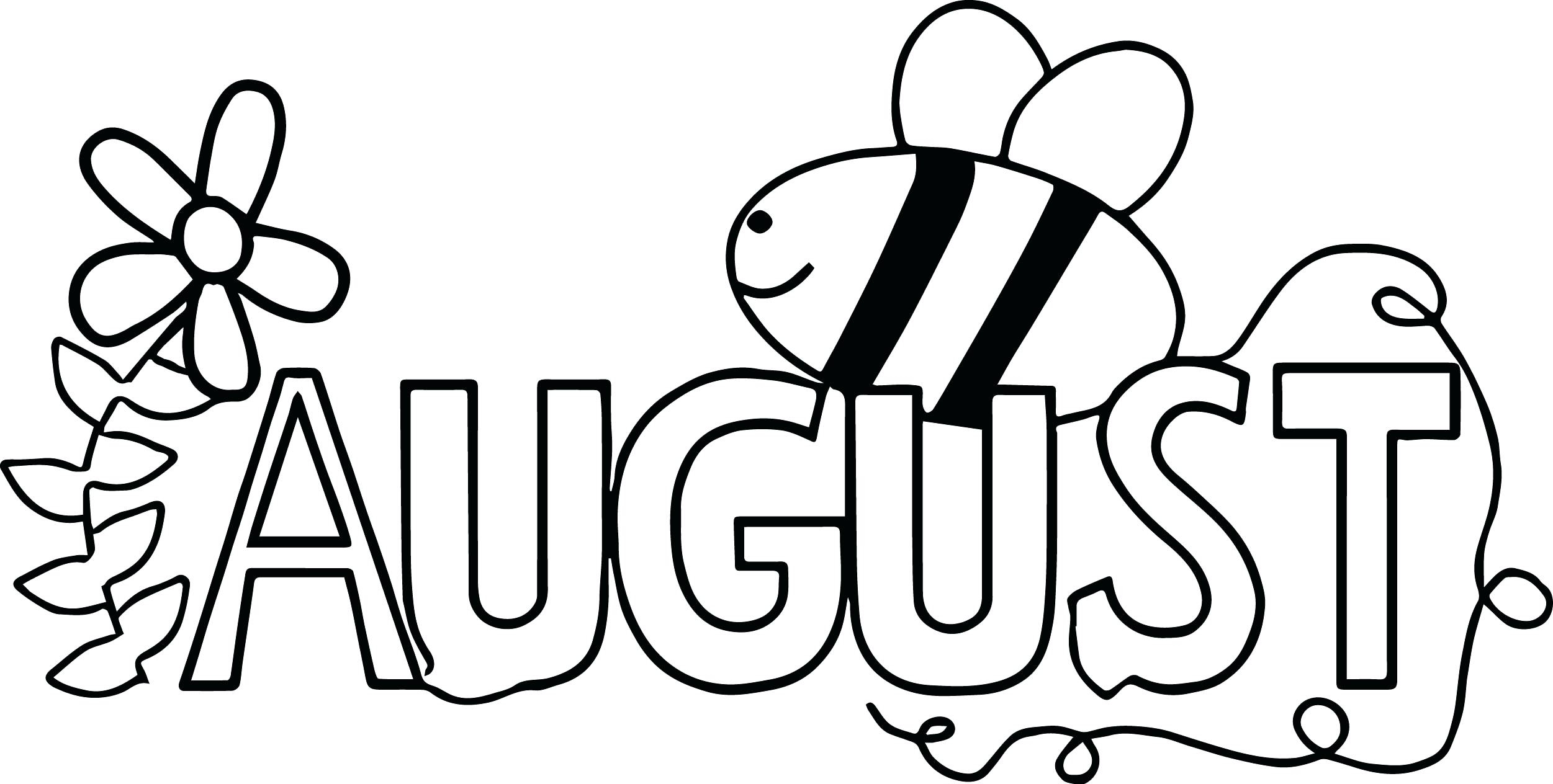 August Coloring Pages Printable Printable Templates