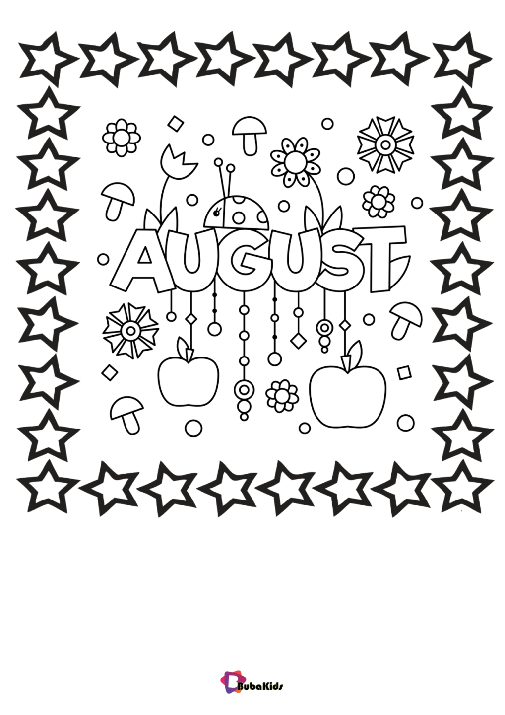 August Coloring Pages Printable Printable Templates