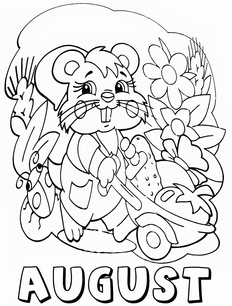 August Coloring Pages Printable Printable Word Searches