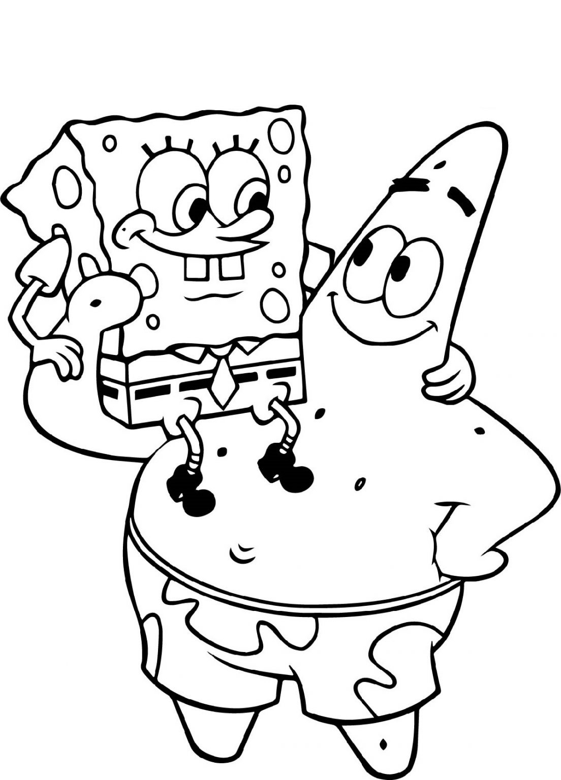 Ausmalbilder Spongebob Sternzeichenkrebsmann