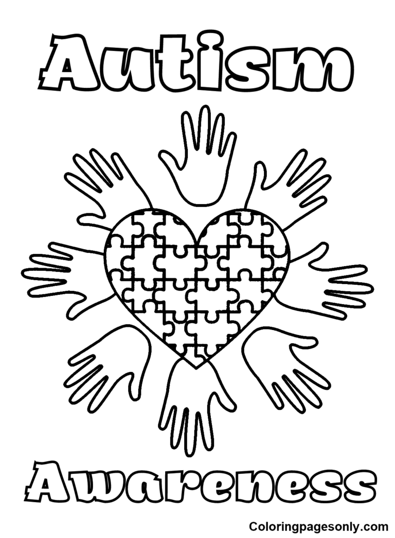 Autism Awareness Coloring Pages Printable For Free Download Autism Awareness Coloring Pages Printable For Free Download