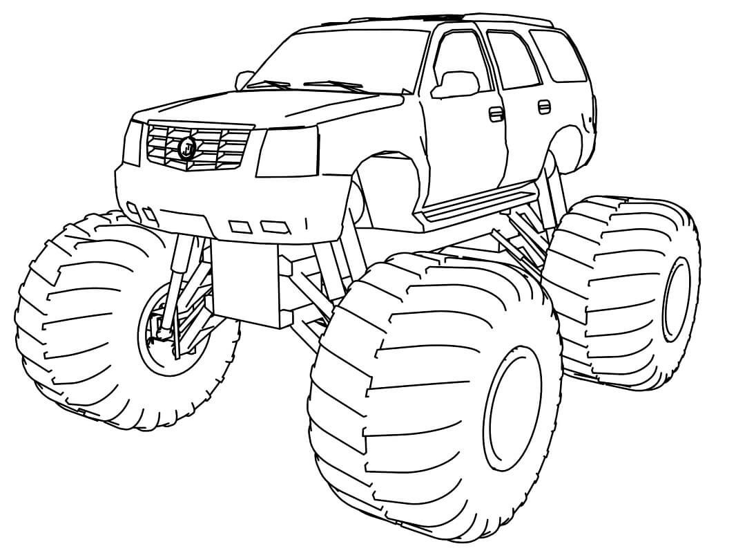 Monster Truck Printable Coloring Pages Monster Truck Printable Coloring Pages