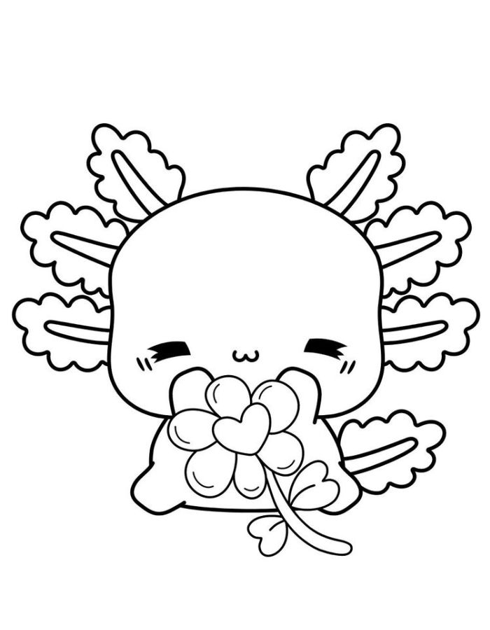 Axolotl Coloring Pages Free Printable PDF Axolotl Coloring Pages Free Printable PDF