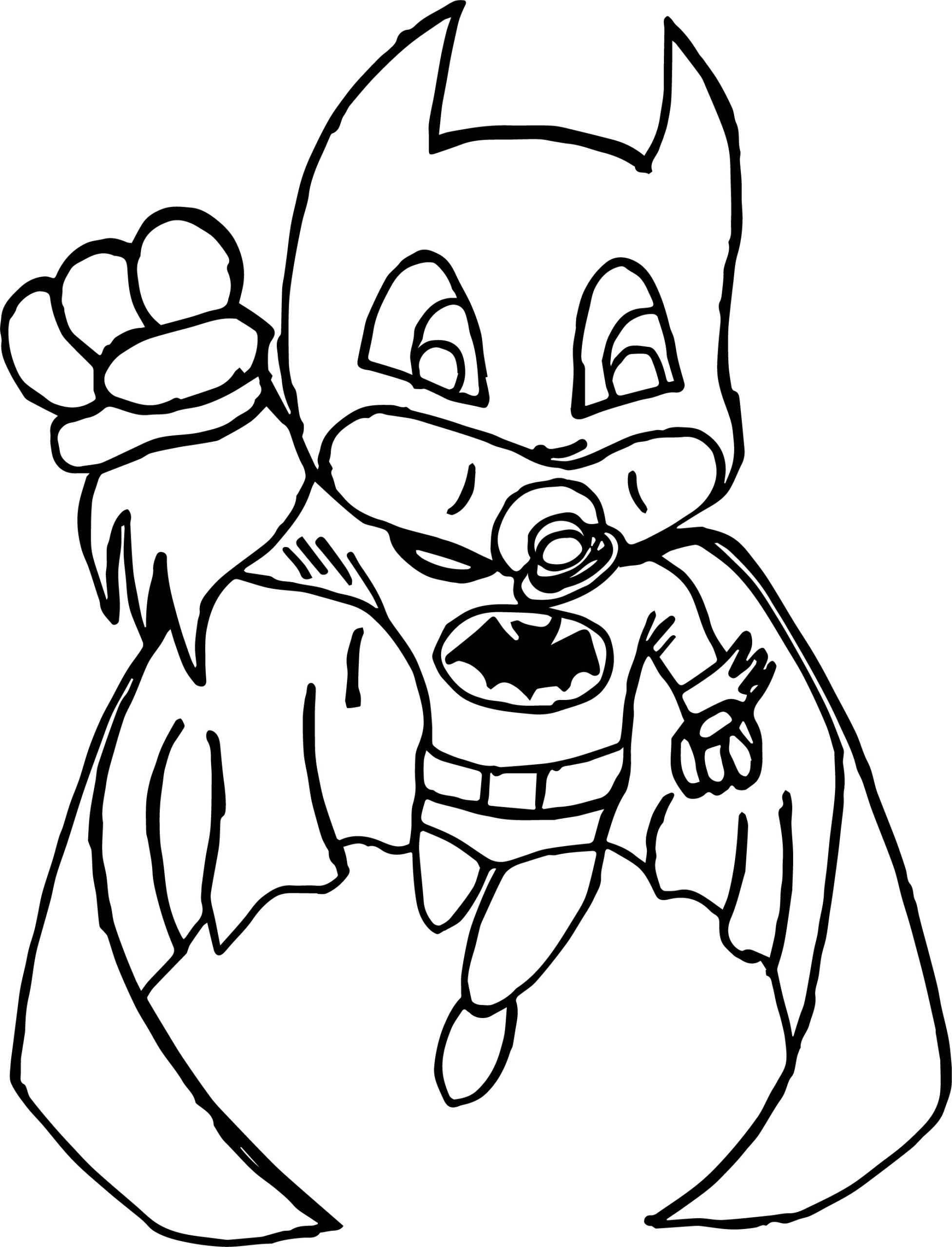 Baby Batman Coloring Page Wecoloringpage Baby Batman Coloring Page Wecoloringpage