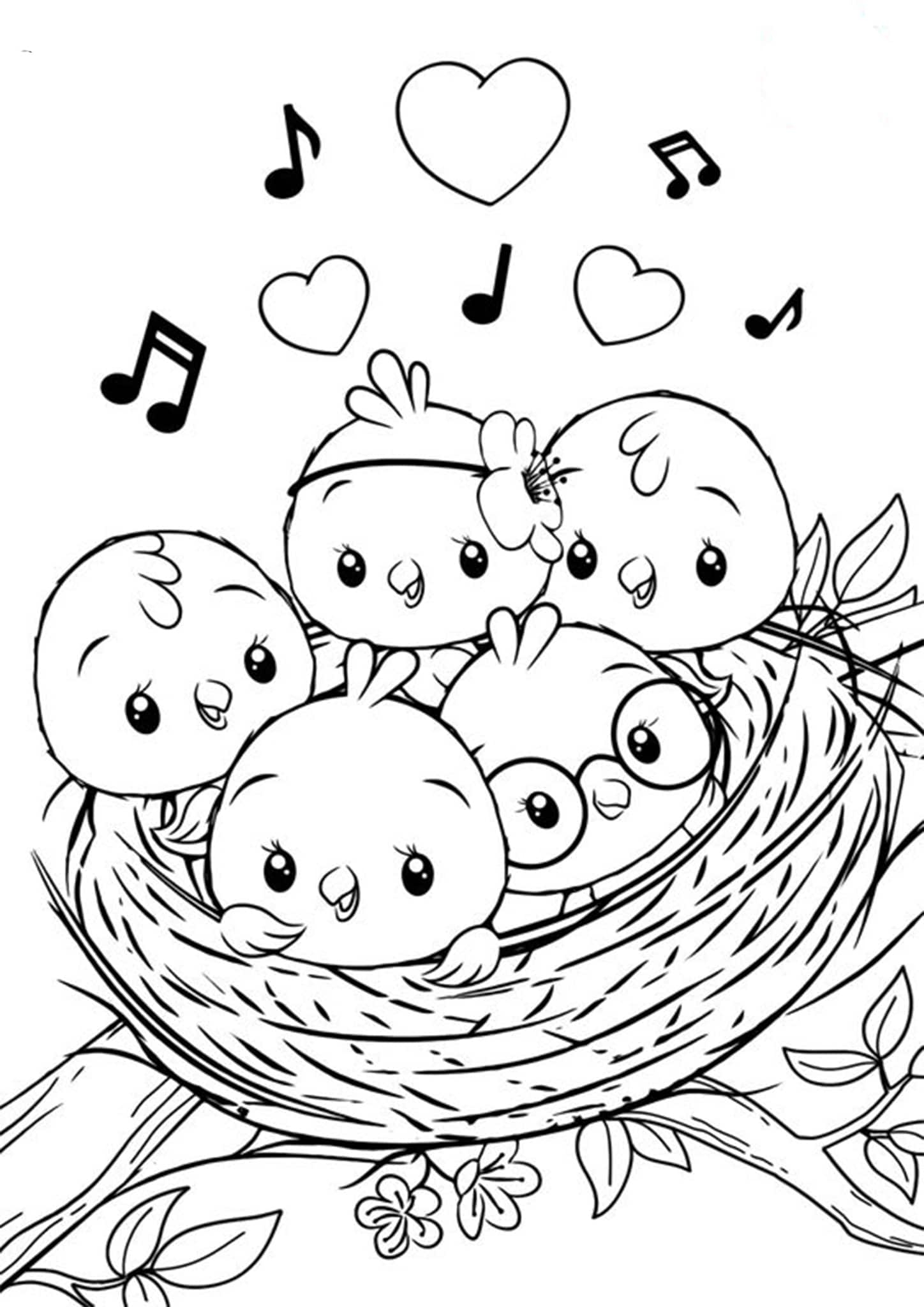 Baby Birds Coloring Pages Baby Birds Coloring Pages