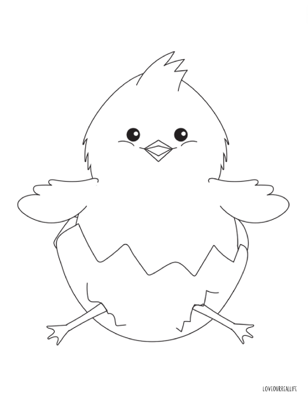 Chick Coloring Pages Printable