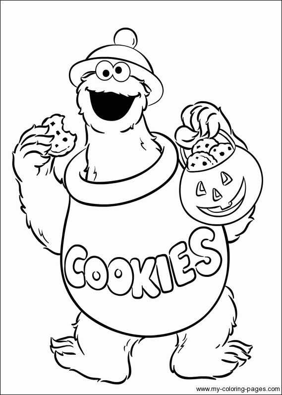 Cookie Monster Coloring Pages Printable