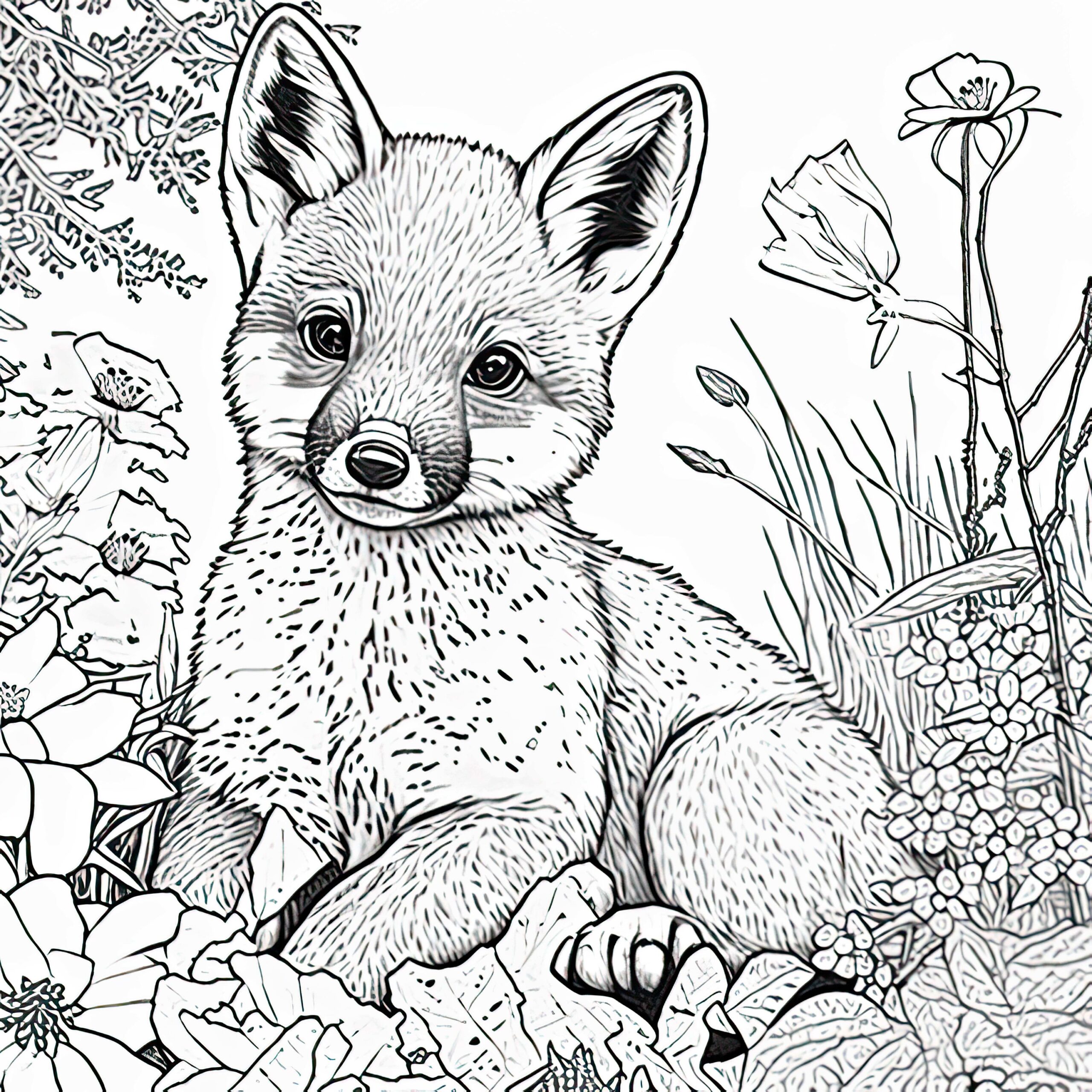 Fox Coloring Pages Free Printable Fox Coloring Pages Free Printable