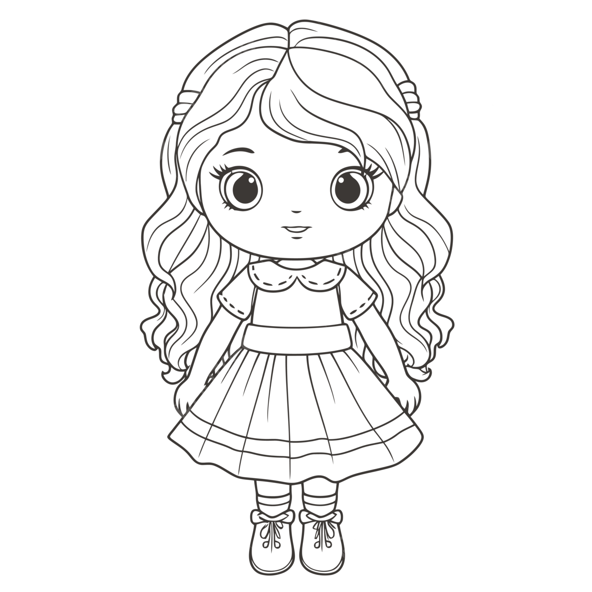 Baby Girl Doll Coloring Pages Printable Vector Baby Drawing Girl Baby Girl Doll Coloring Pages Printable Vector Baby Drawing Girl