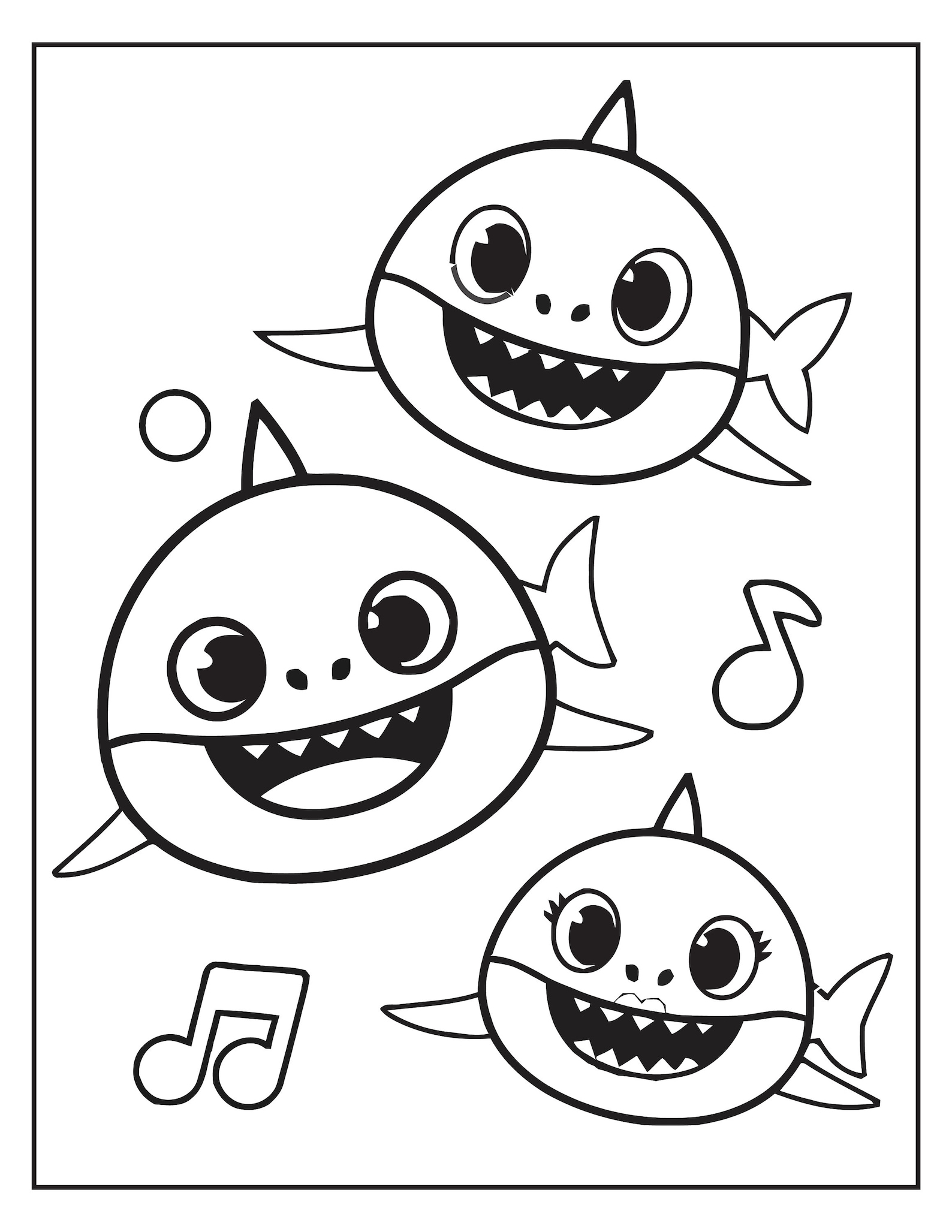 Shark Coloring Pages Free Printable