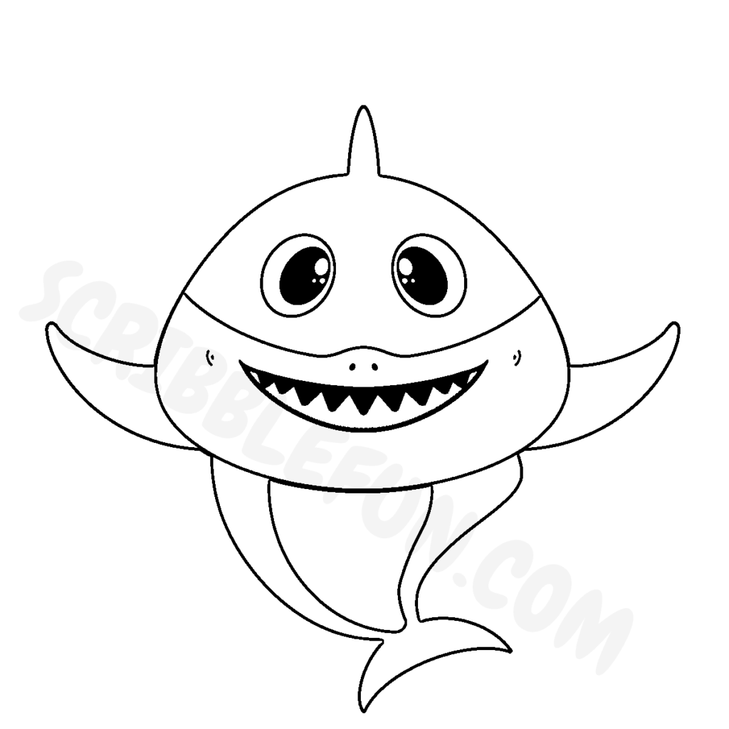 Baby Shark Coloring Pages Printable