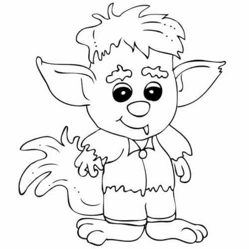 Baby Werewolf Coloring Page Baby Werewolf Coloring Page