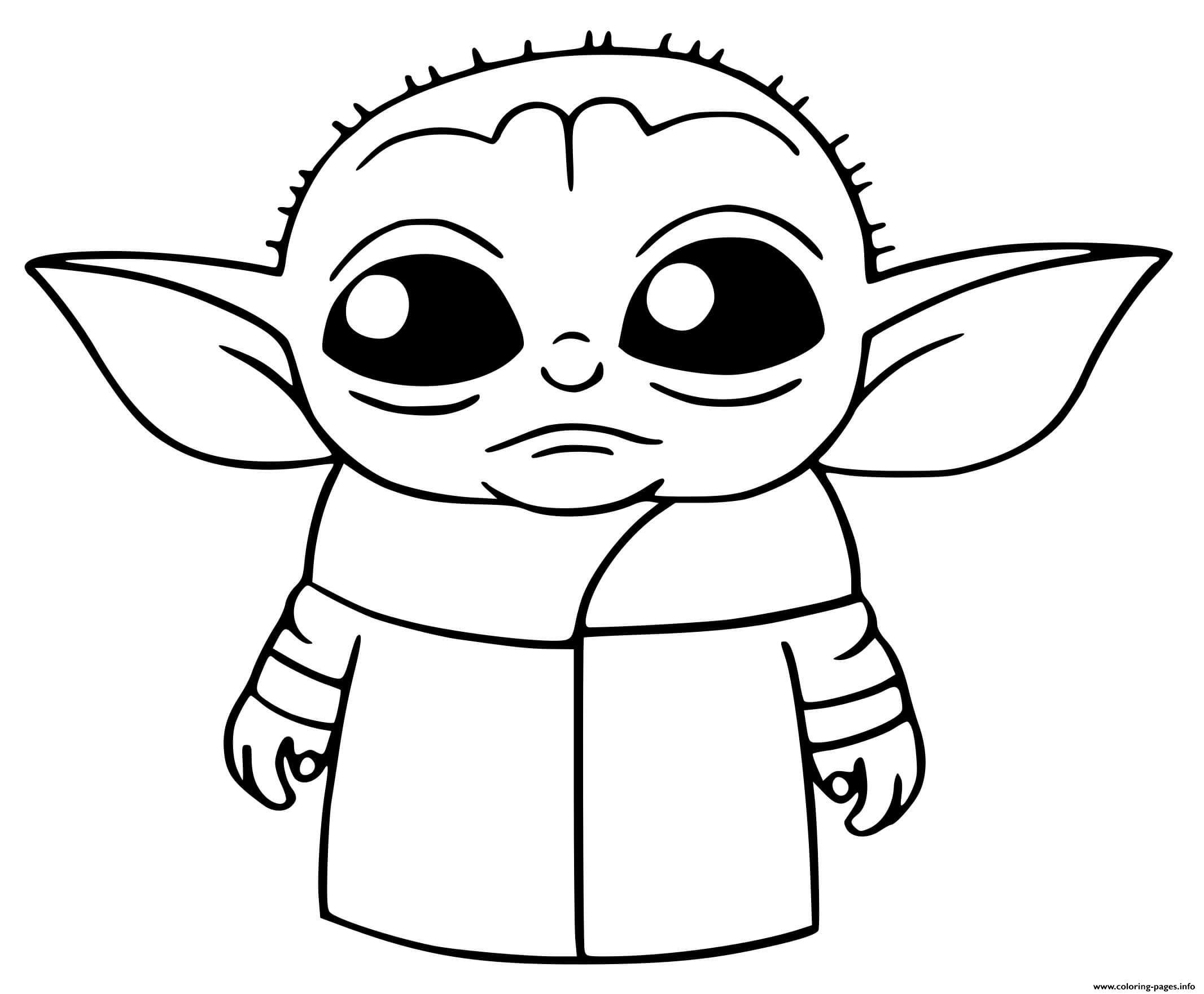 Baby Yoda Coloring Pages Printable