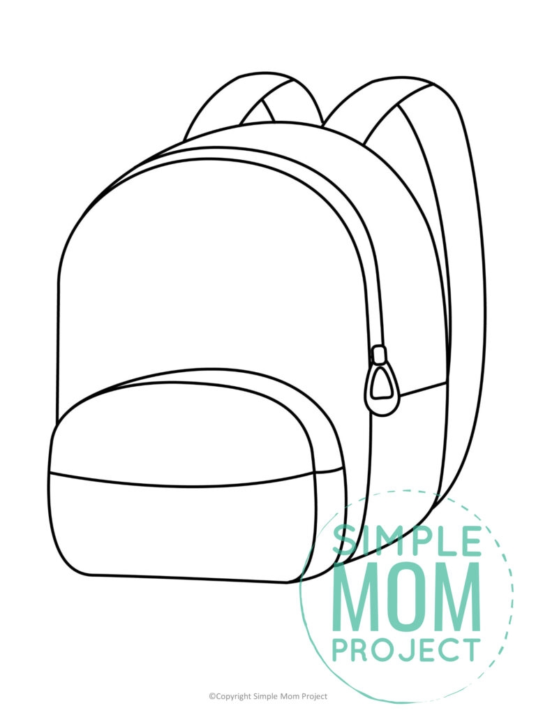 Backpack Bear Coloring Pages Backpack Bear Coloring Pages