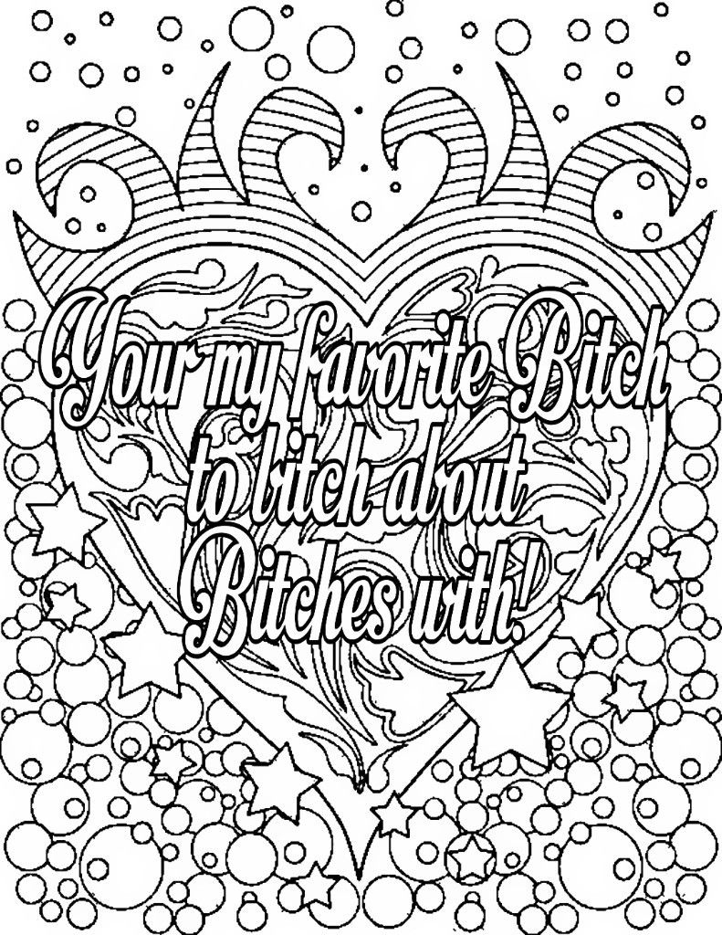 Bad Word Coloring Pages Bad Word Coloring Pages