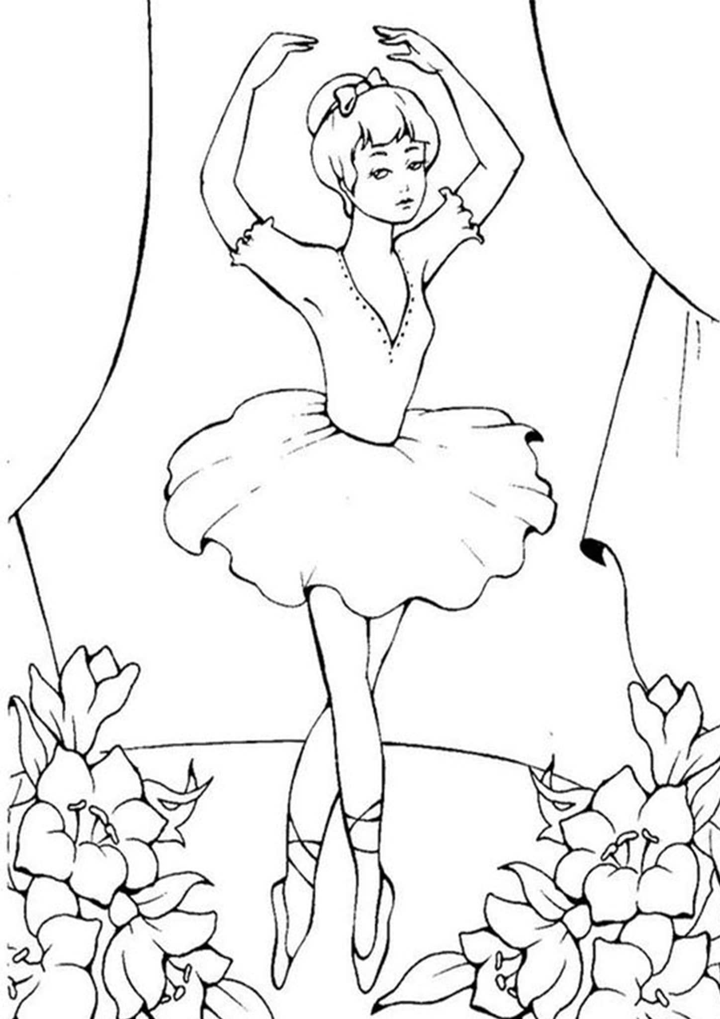 Ballerina Coloring Pages Printable Ballerina Coloring Pages Printable