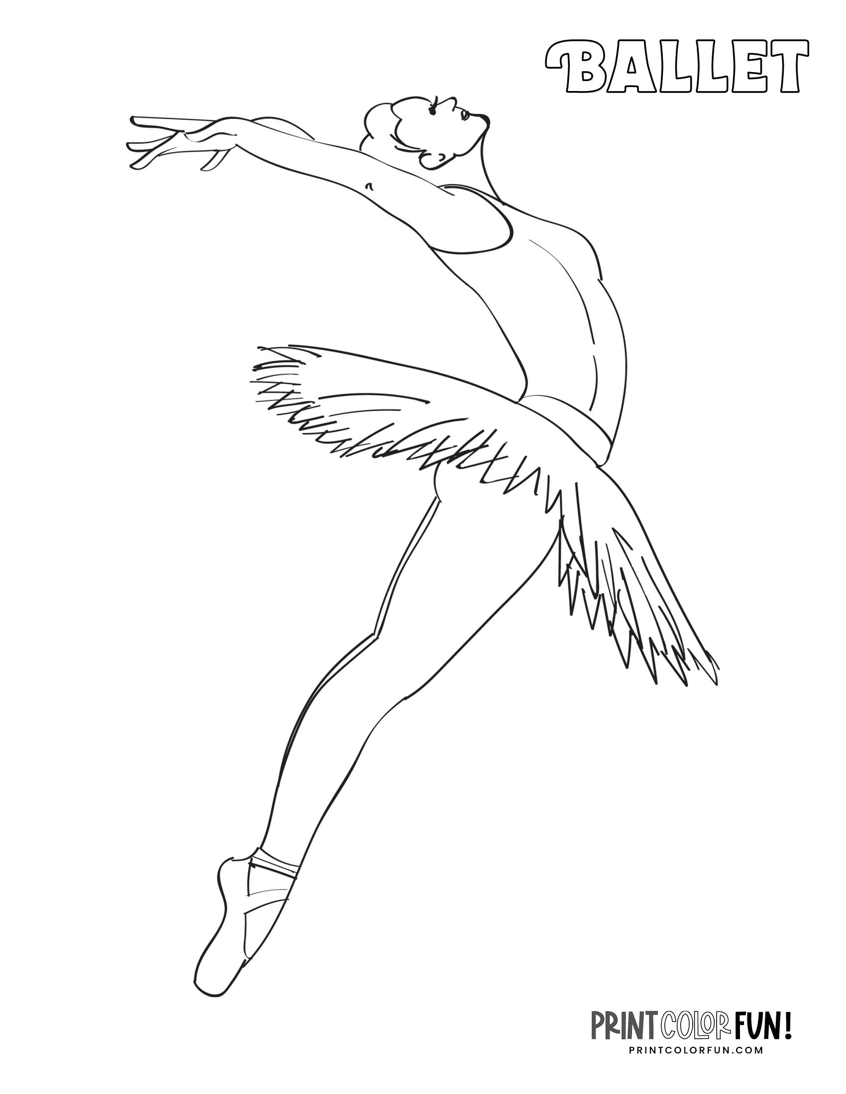 Ballet Coloring Pages Printable Ballet Coloring Pages Printable