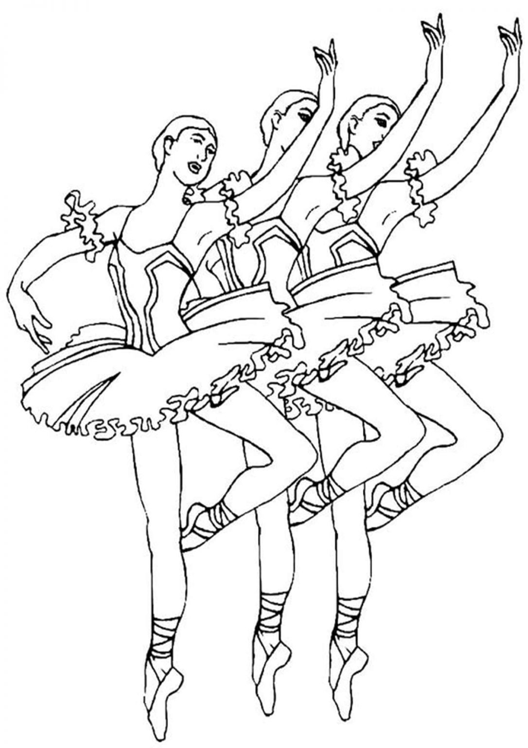Ballerina Printable Coloring Pages
