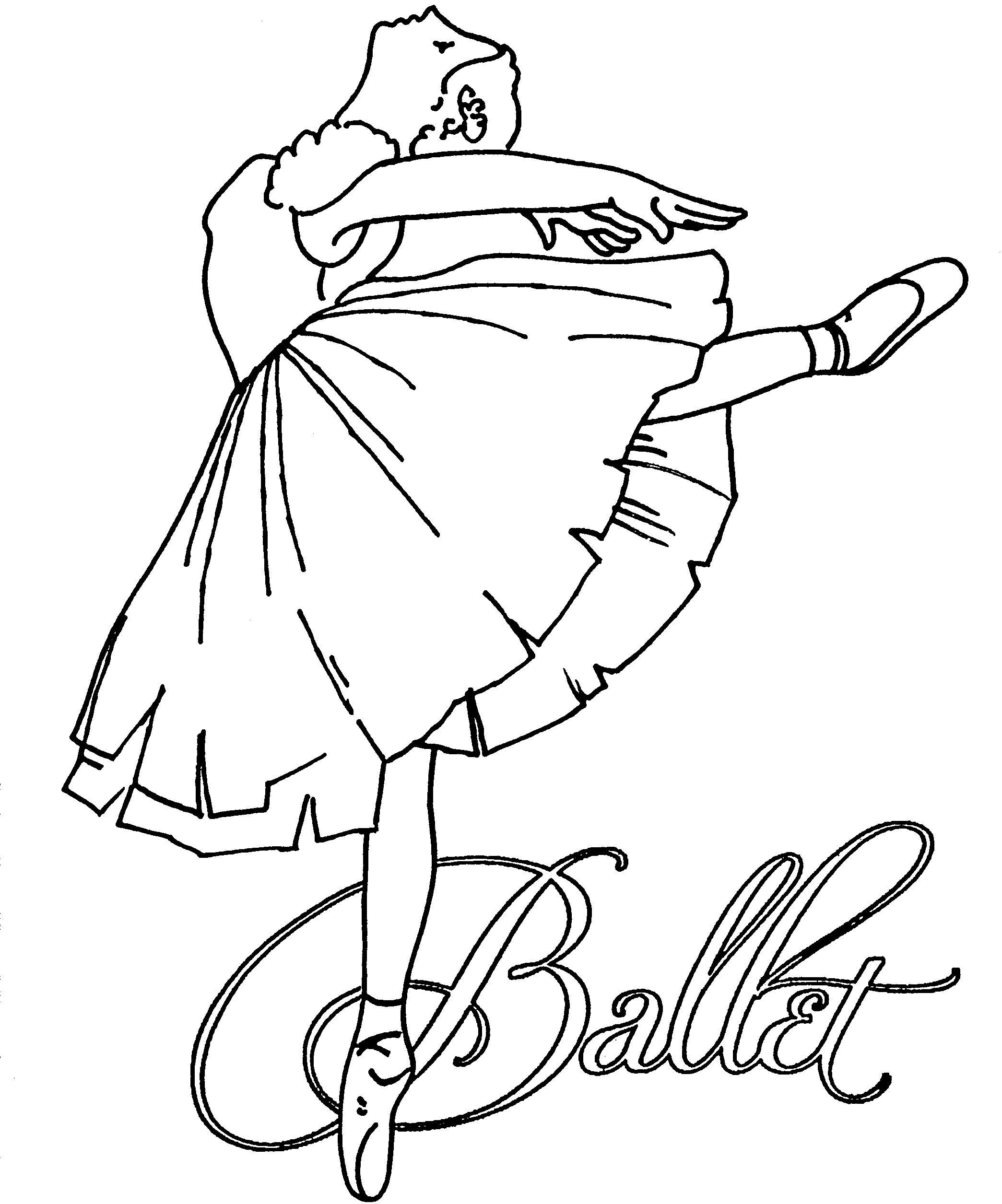 Printable Ballet Coloring Pages