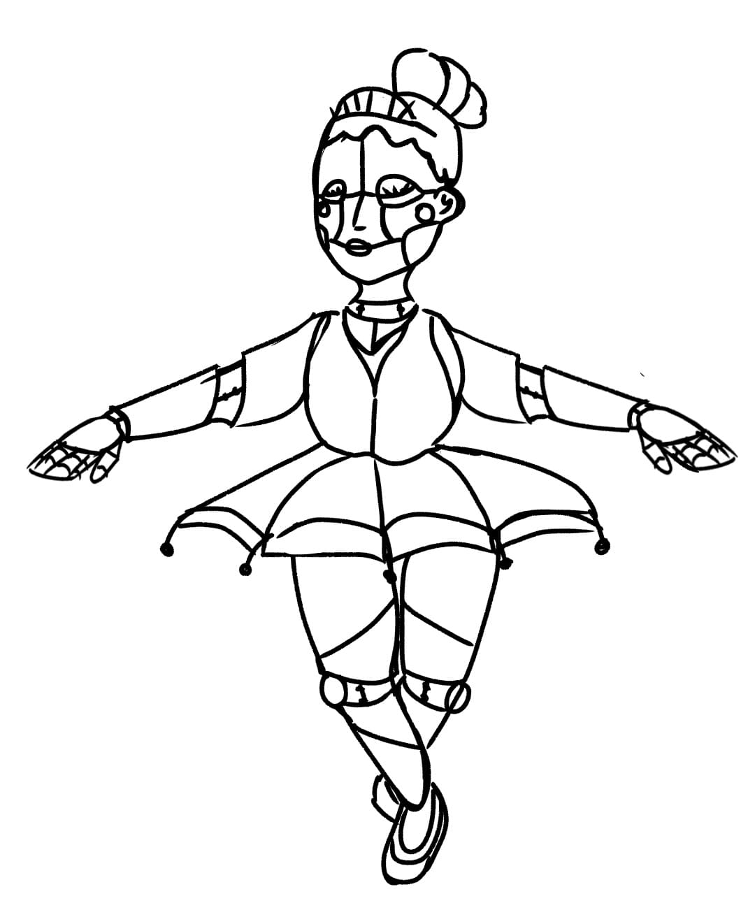 Ballora From Five Nights At Freddy S Coloring Page Free Printable Ballora From Five Nights At Freddy S Coloring Page Free Printable