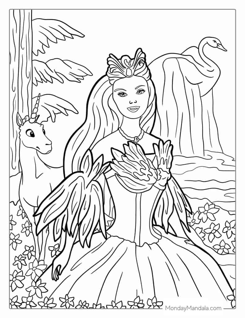 Barbie Coloring Page 50 Free PDF Printables Coloring Home Barbie Coloring Page 50 Free PDF Printables Coloring Home