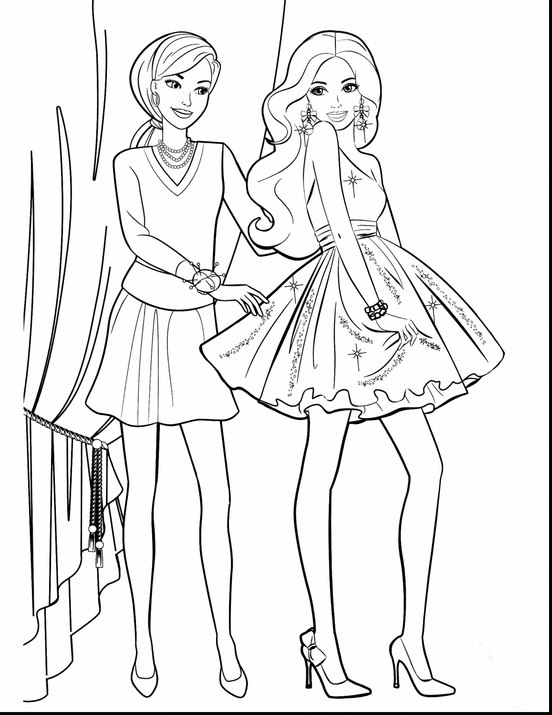 Barbie Coloring Pages For Teenager PDF Coloringfolder Barbie Coloring Pages For Teenager PDF Coloringfolder
