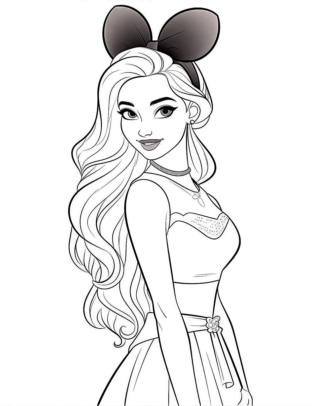 Barbie Halloween Coloring Pages