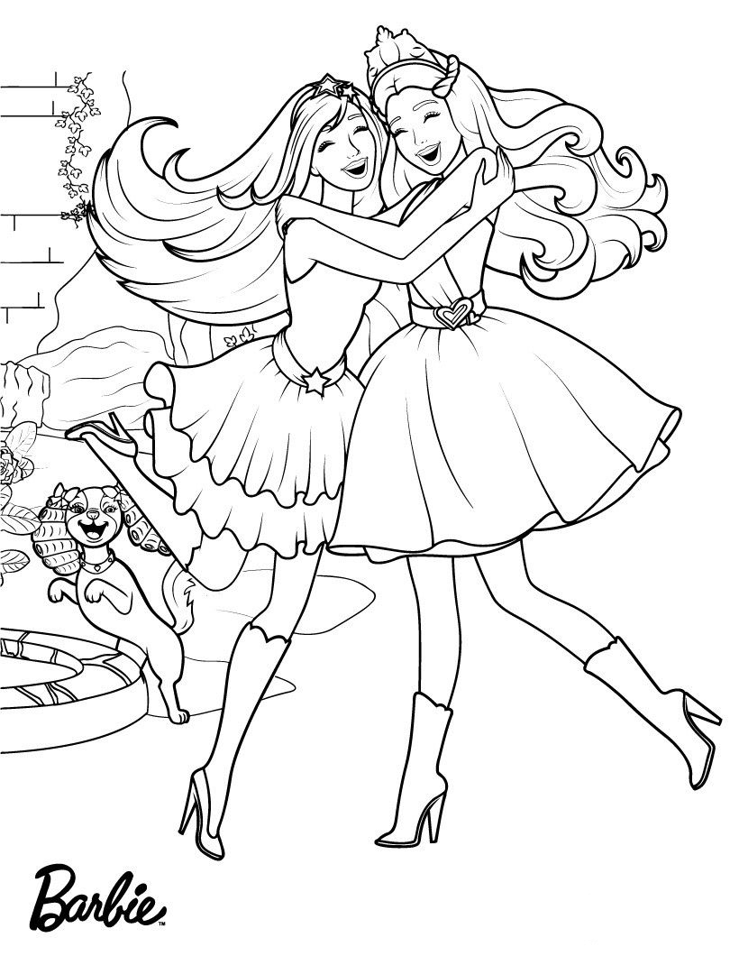 Barbie Princess Coloring Pages For Girls Barbie Princess Coloring Pages For Girls