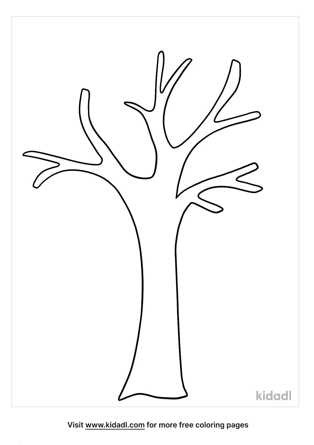 Bare Tree Coloring Pages Bare Tree Coloring Pages