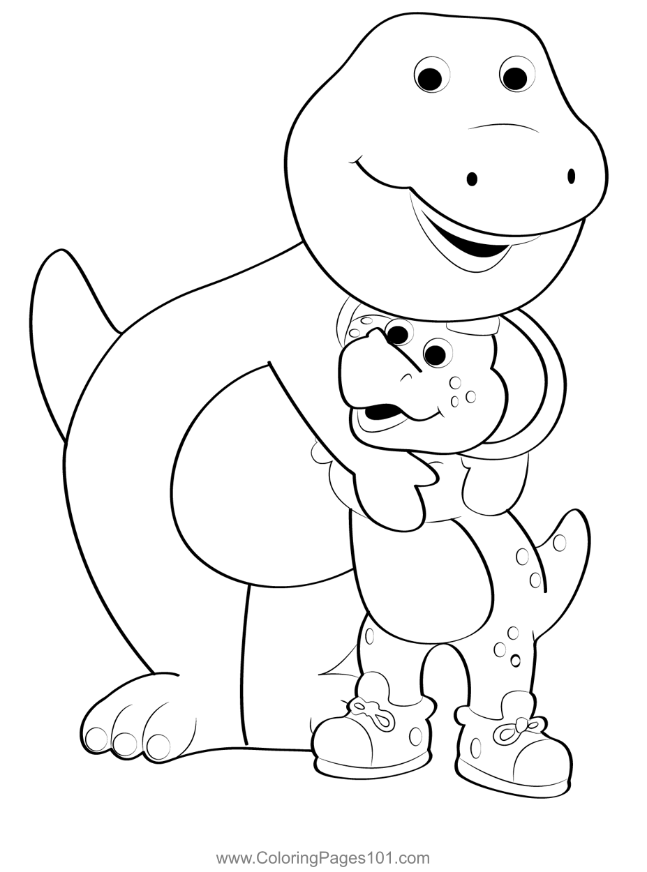 Barney Coloring Pages Printable Barney Coloring Pages Printable