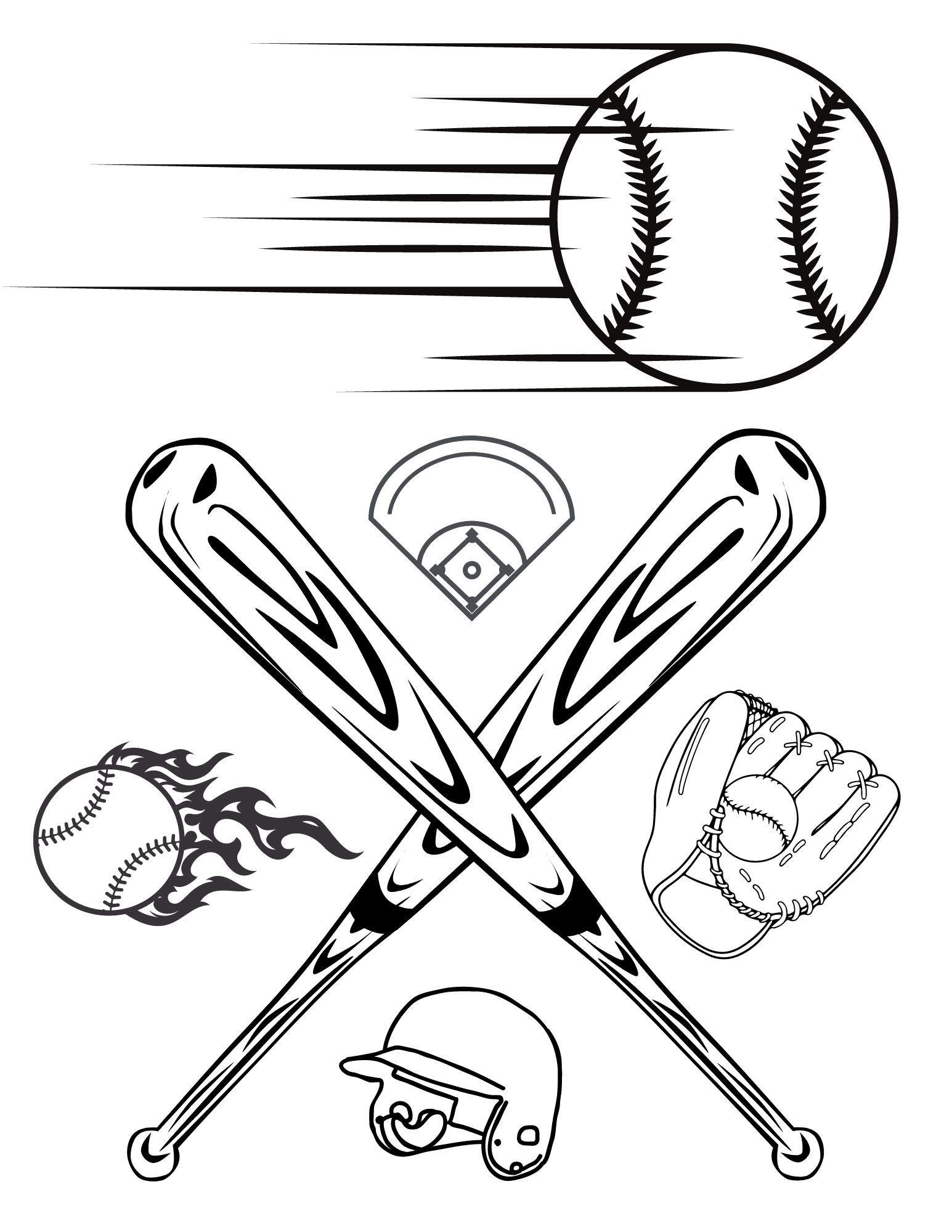 Baseball Coloring Pages For Boys Baseball Coloring Pages For Boys