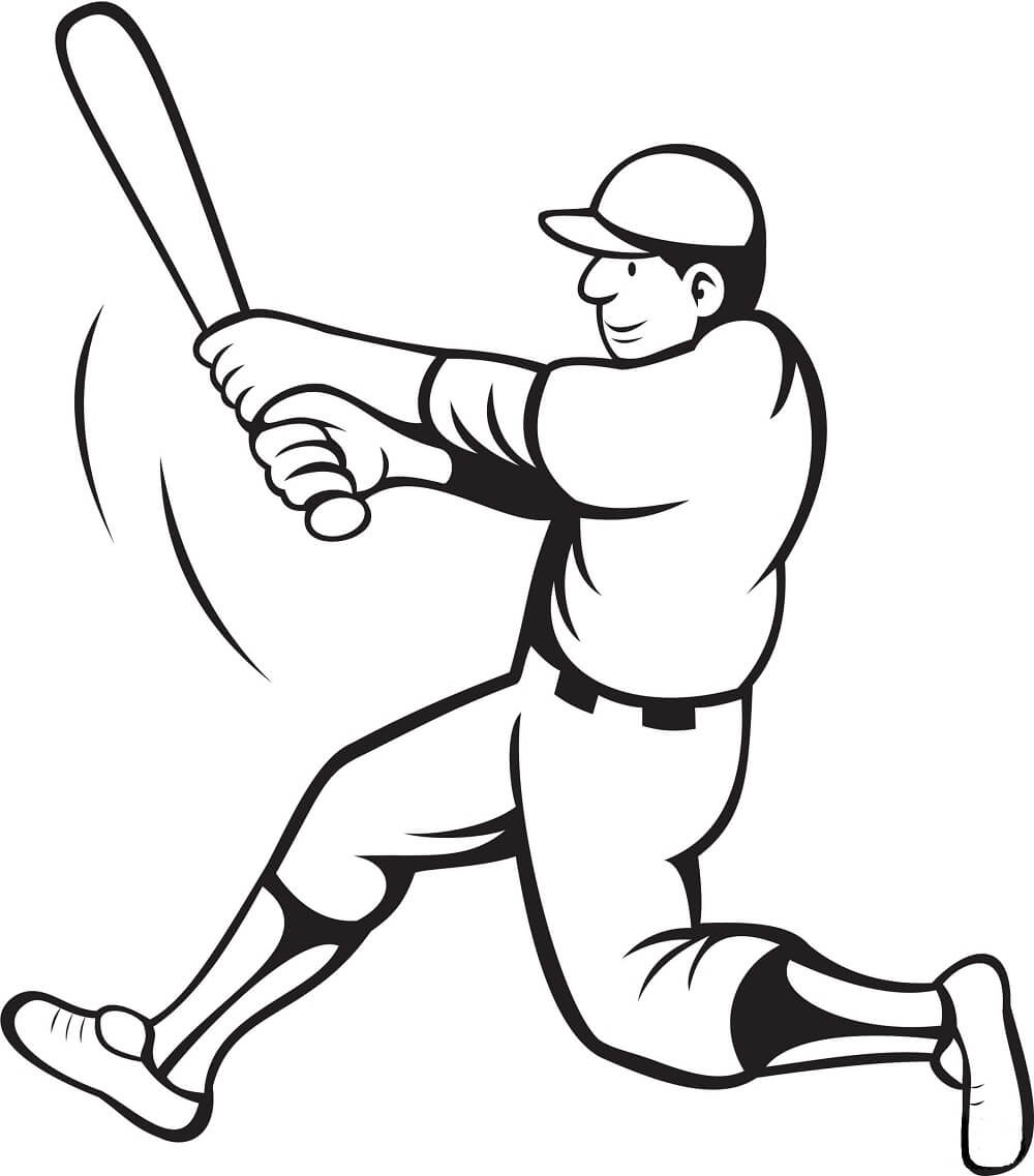 Baseball Coloring Pages Free Printable