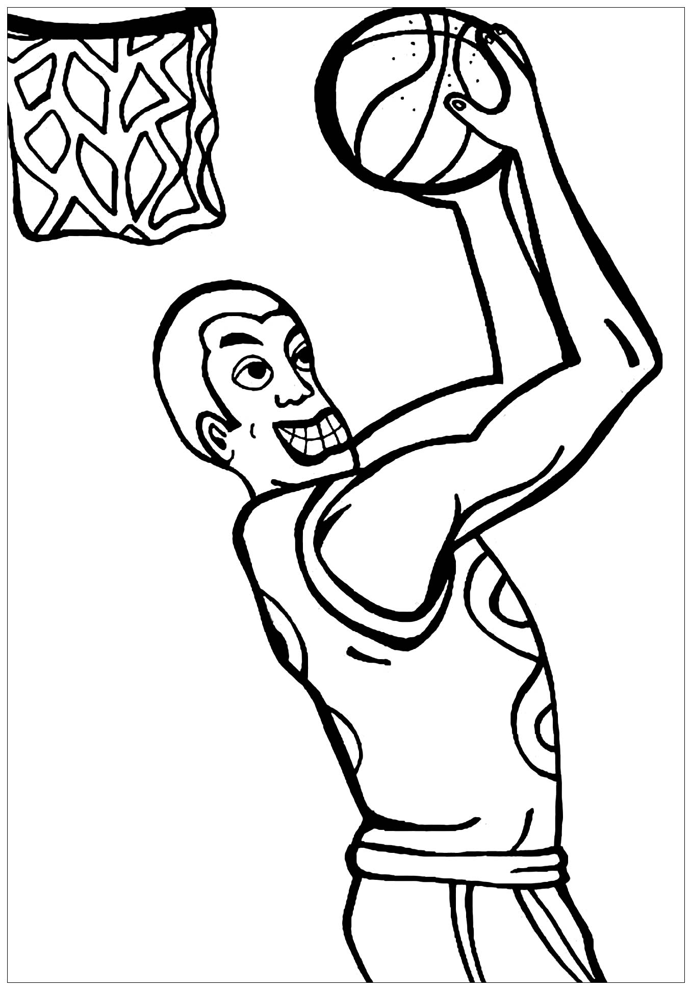 Basketball Ball Coloring Pages Basketball Ball Coloring Pages