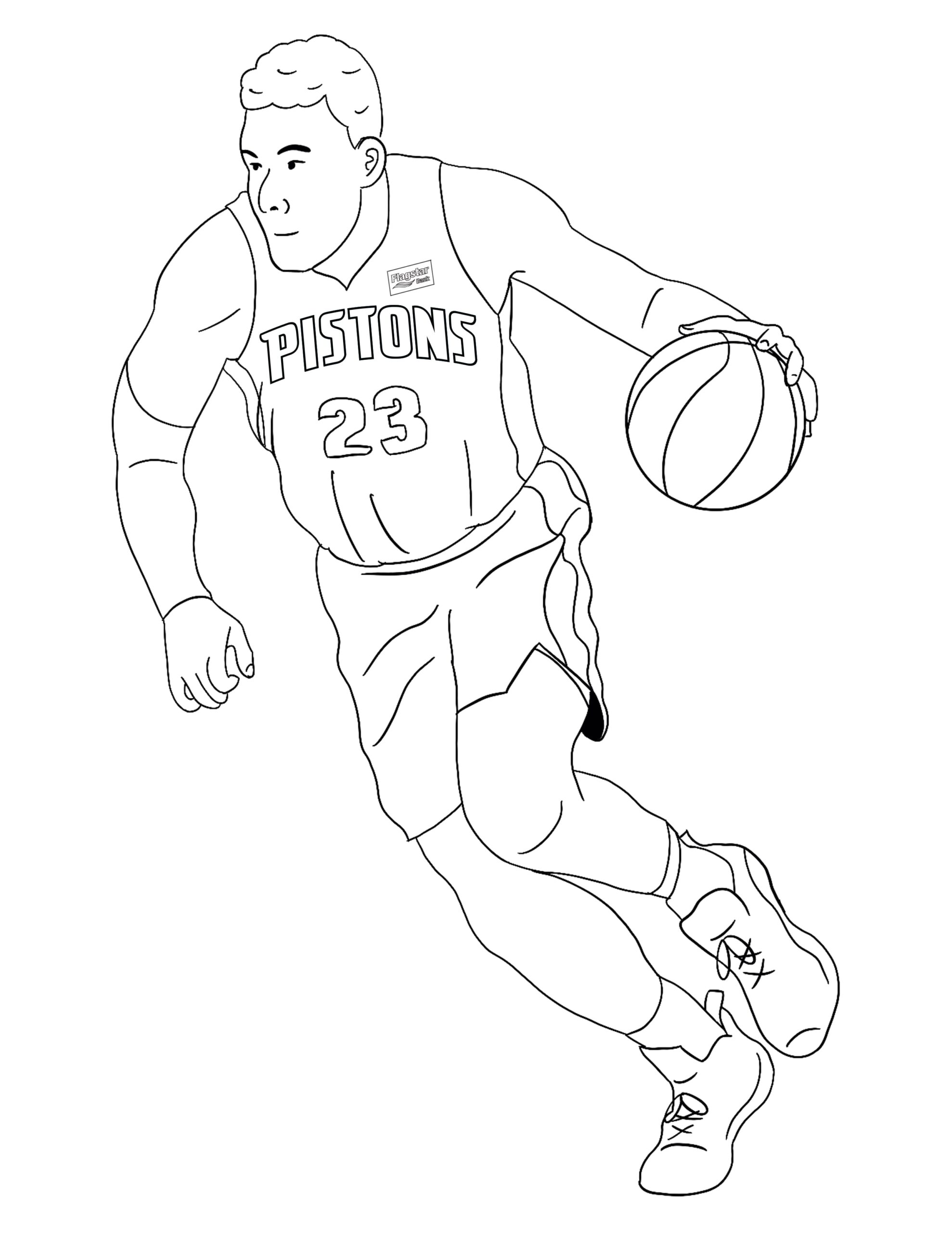 Printable Nba Coloring Pages Printable Nba Coloring Pages