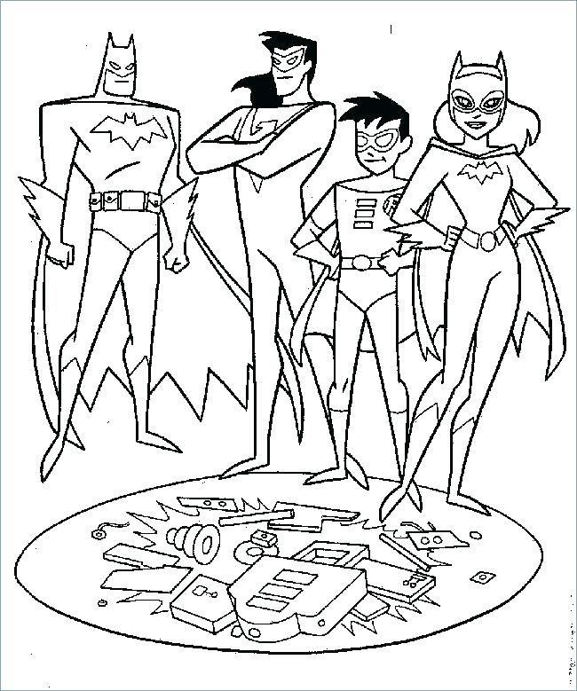 Batman And Robin Printable Coloring Pages