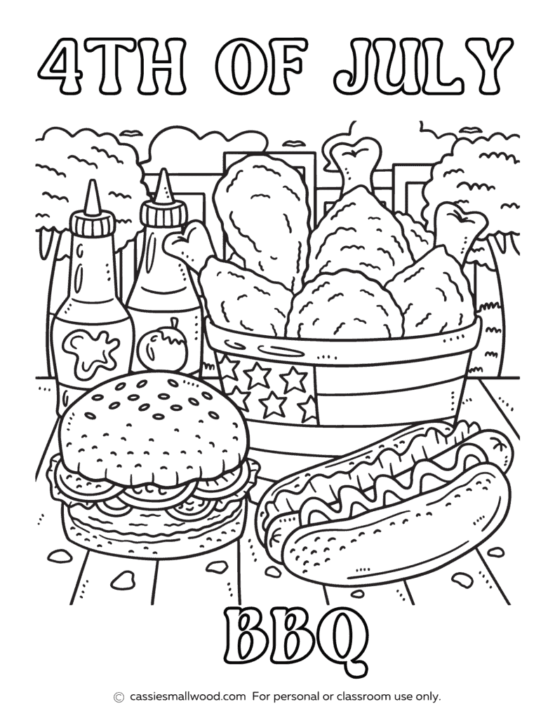 Bbq Coloring Pages Bbq Coloring Pages