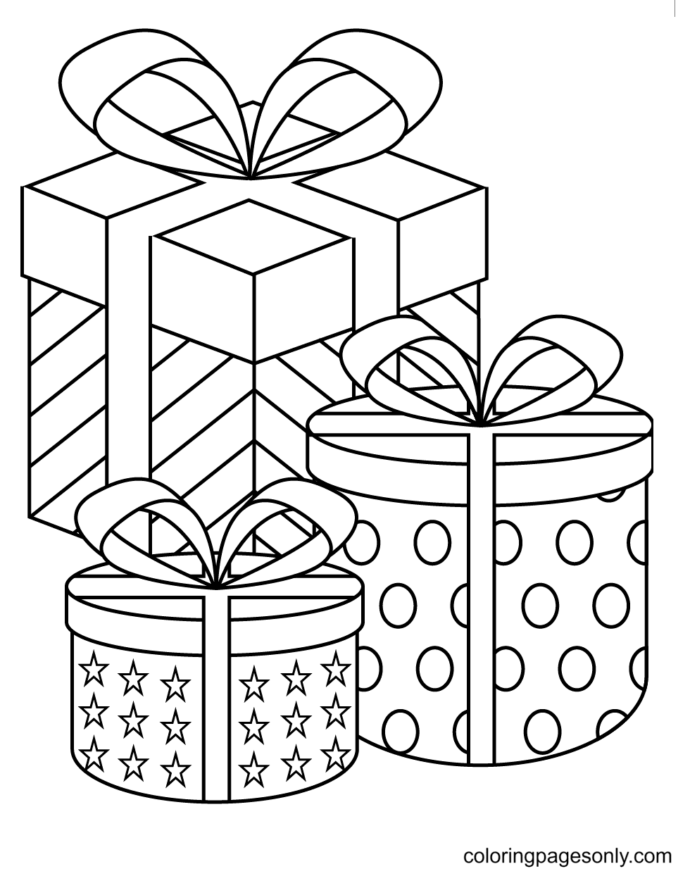 Beautiful Christmas Gifts Coloring Pages Beautiful Christmas Gifts Coloring Pages