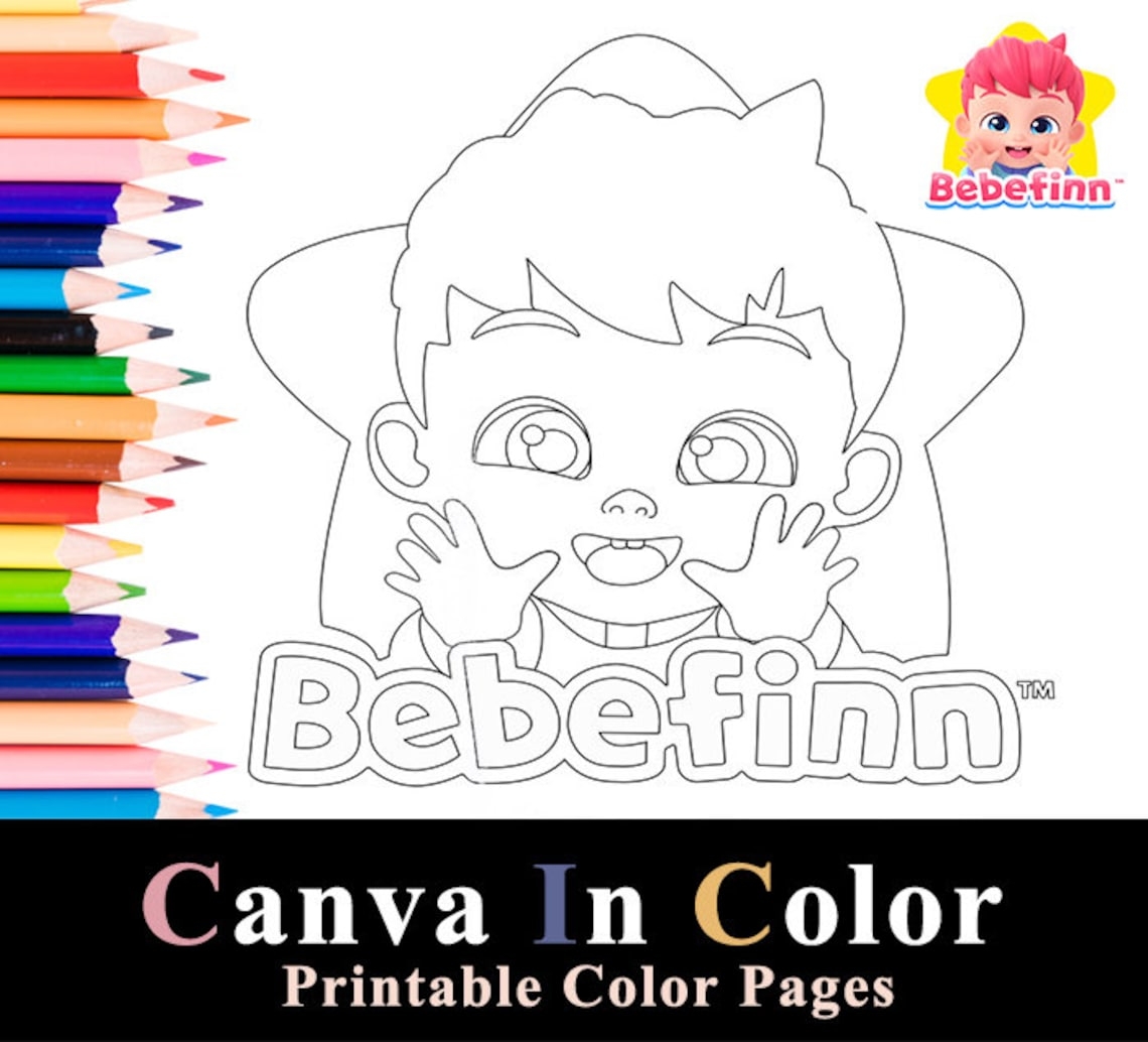 Bebefinn Coloring Pages Printable Etsy Bebefinn Coloring Pages Printable Etsy