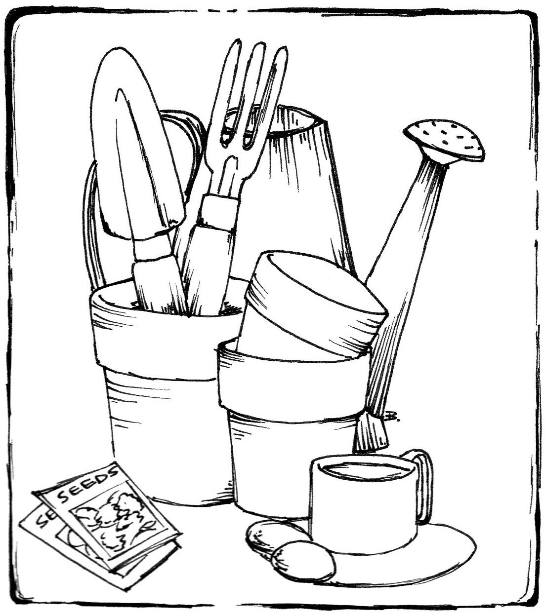 Free Printable Gardening Coloring Pages Free Printable Gardening Coloring Pages