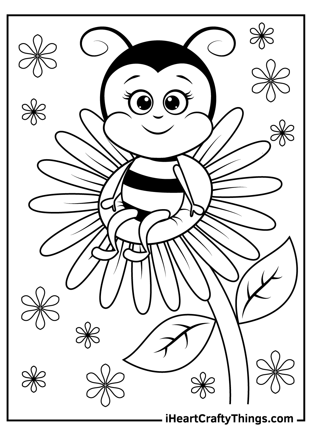 Free Printable Bee Coloring Pages Free Printable Bee Coloring Pages