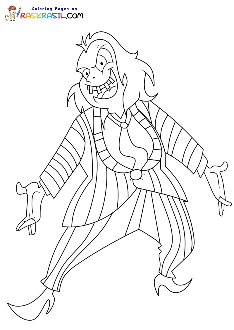 Beetlejuice Coloring Pages Beetlejuice Coloring Pages