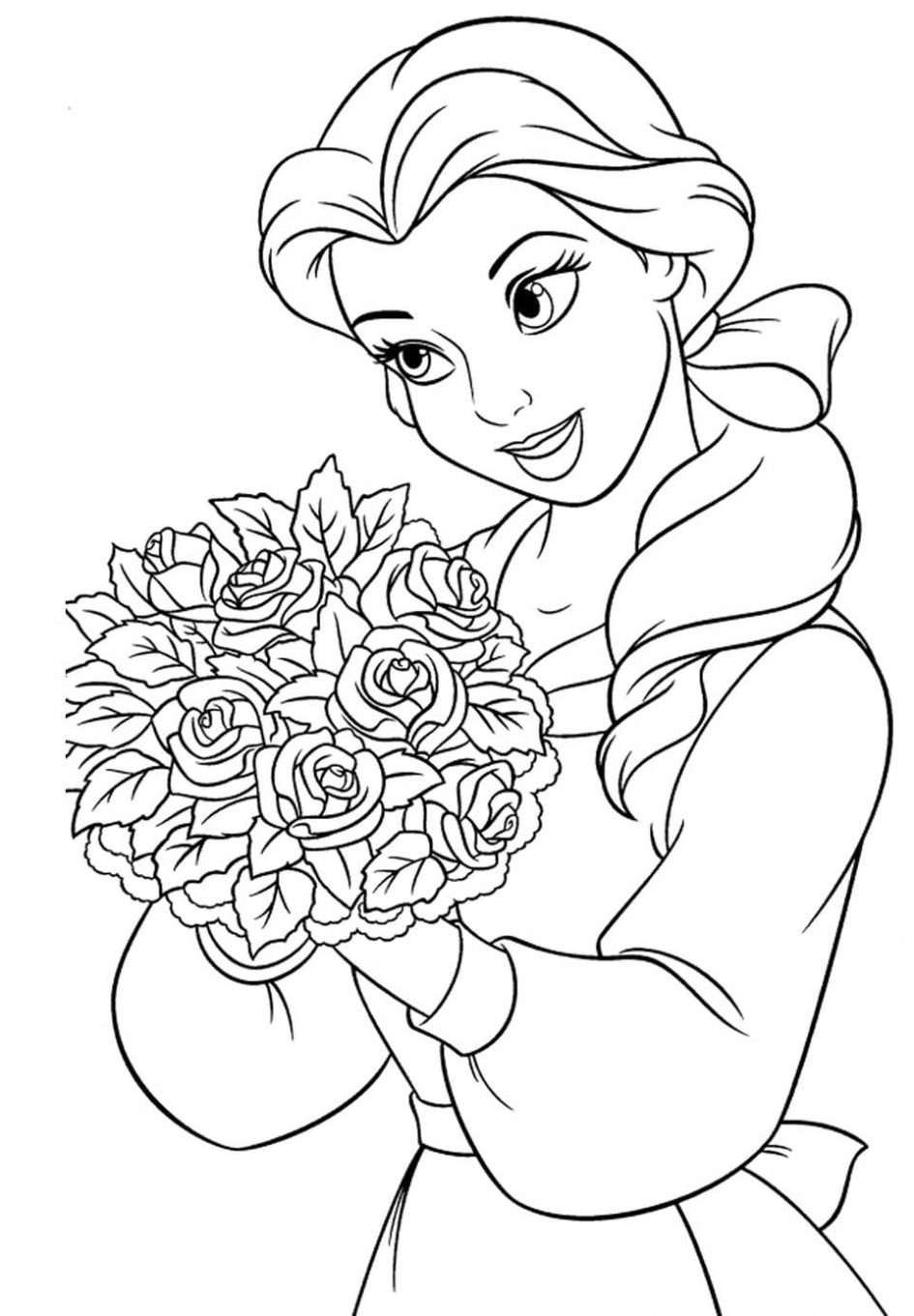 Belle Coloring Pages At GetDrawings Free Download