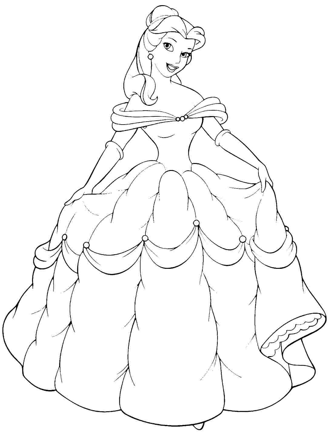 Belle Coloring Pages Printable Belle Coloring Pages Printable