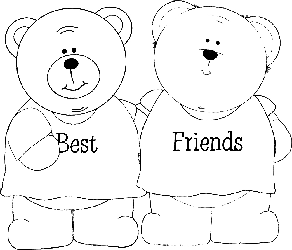 Printable Best Friend Coloring Pages Printable Best Friend Coloring Pages