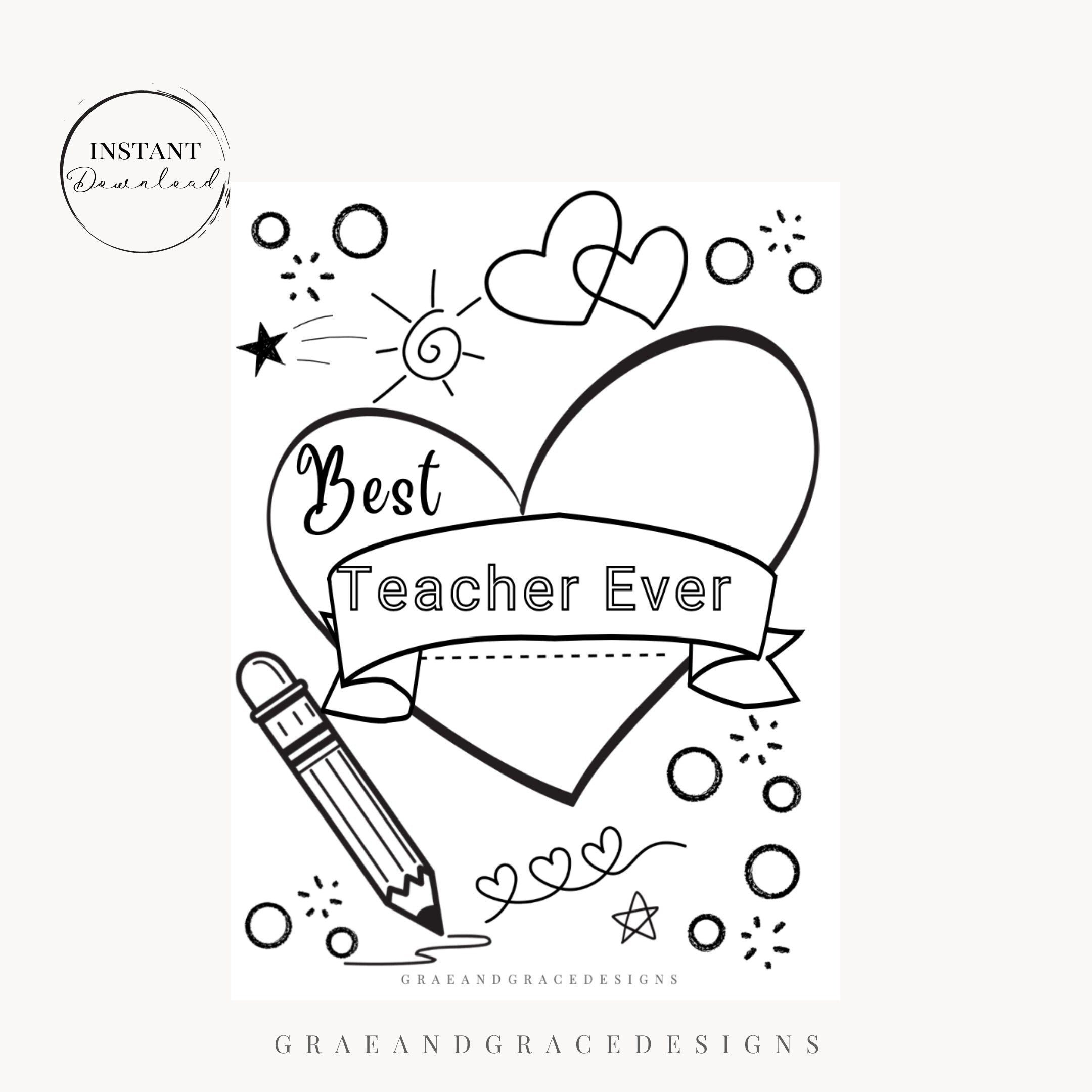 Best Teacher Coloring Pages Printable Best Teacher Coloring Pages Printable
