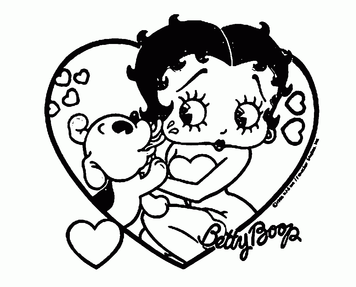 Betty Boop Coloring Pages Learny Kids Betty Boop Coloring Pages Learny Kids