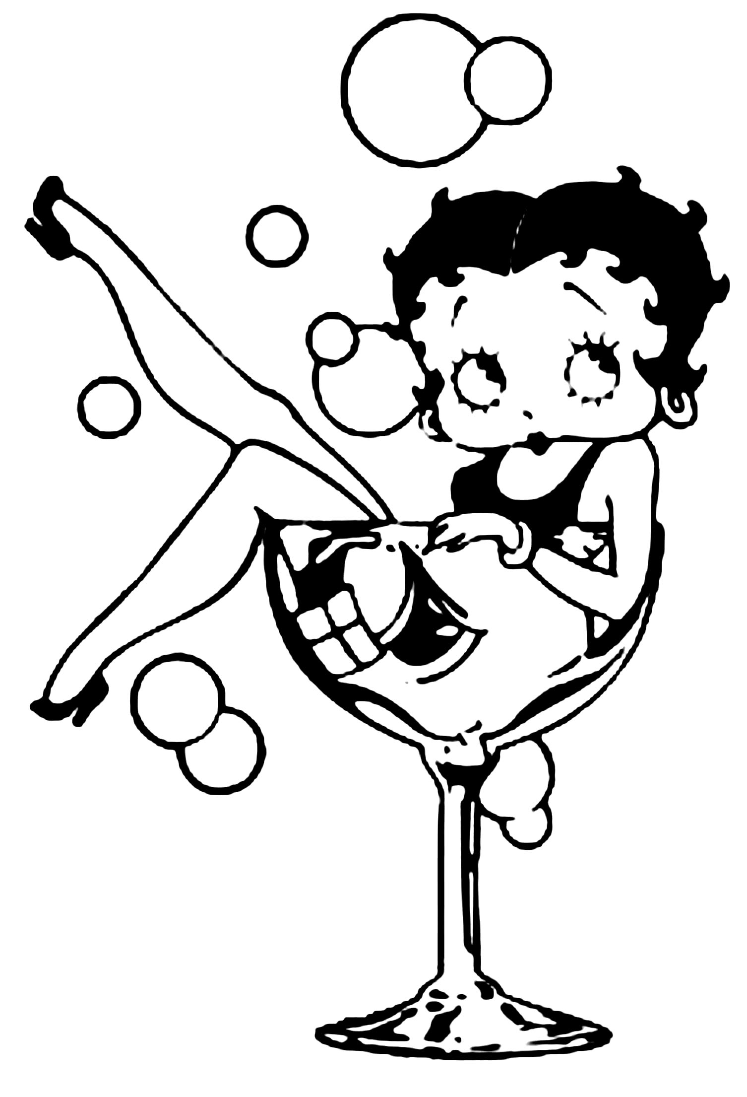 Betty Boop Coloring Pages Betty Boop Coloring Pages